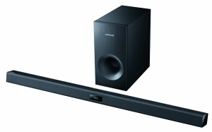 Kabelloser Subwoofer der Samsung Soundbar